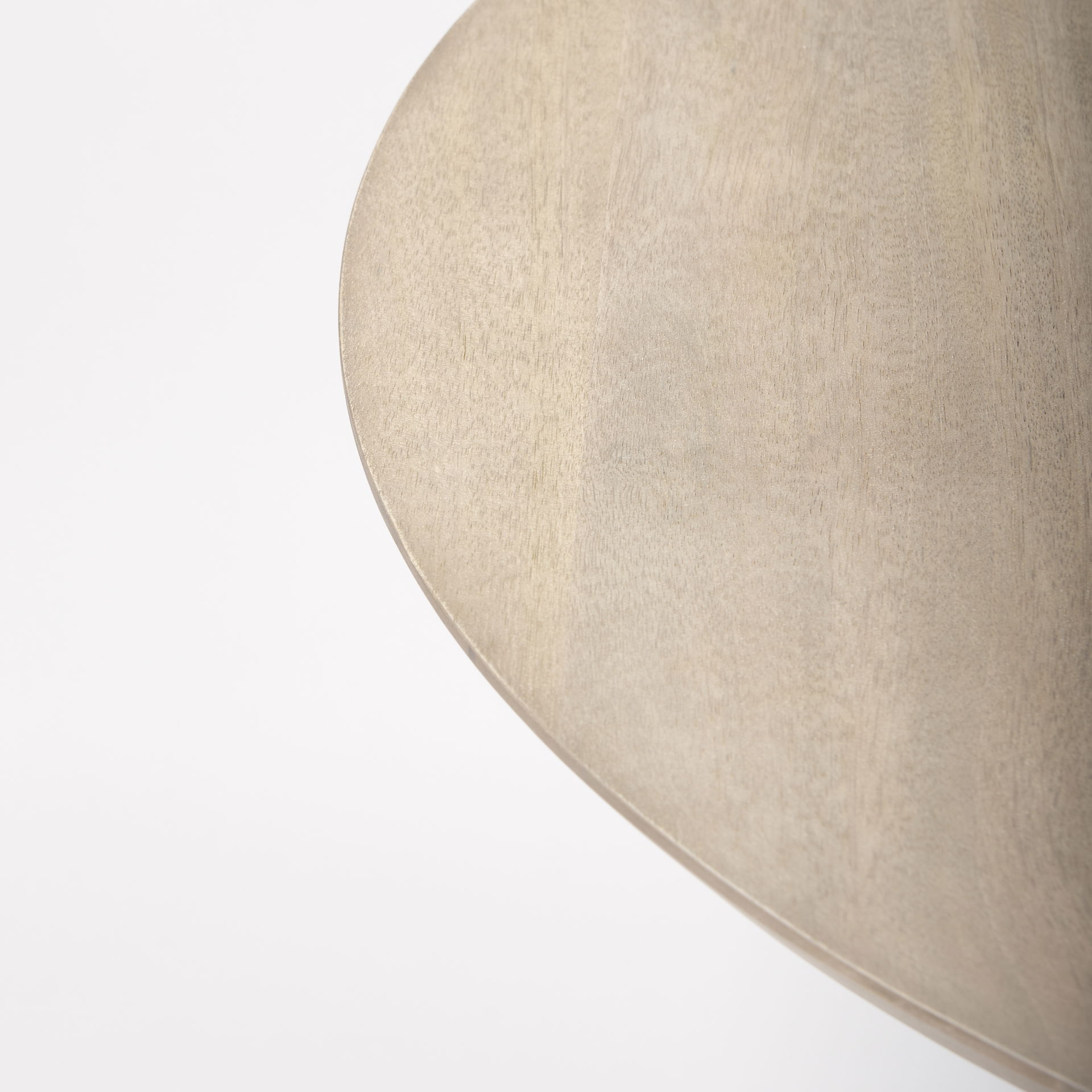 Maxwell 32' Round Light Wood Tabletop & Base with Gold Metal Accent Pedestal Bistro Table large image 