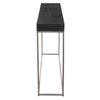 Jase Black Concrete Console Table, by Uttermost, 54" width x 31.25" height x 11" depth thumbnail 5