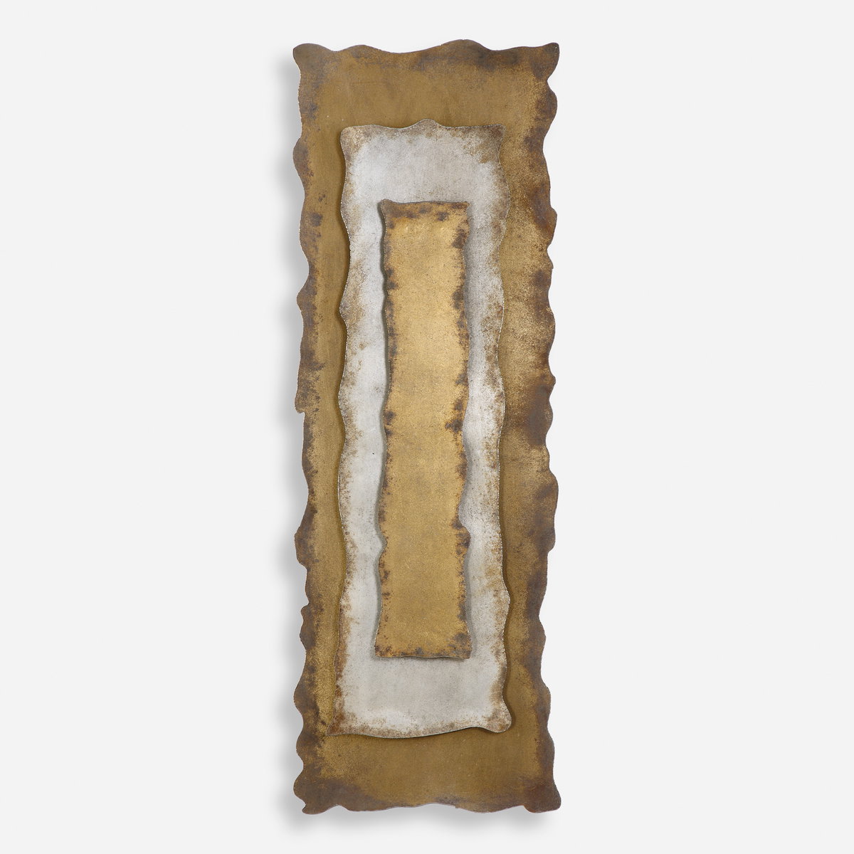Jaymes Oxidized Panel, Sculptural Wall Art by Uttermost, 20.5" width x 60.25" height x 2.75" depth View 1