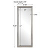 Cacelia Metallic Silver Mirror, by Uttermost, 2'4" width x 6'3.25" height x 2.37" depth thumbnail 3