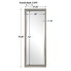 Cacelia Metallic Silver Mirror, by Uttermost, 28" width x 75.25" height x 2.37" depth thumbnail 3