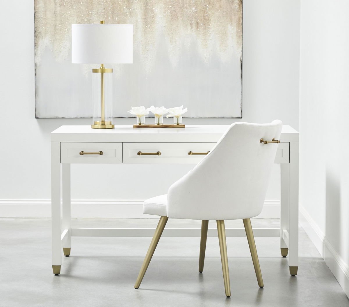 Stella Desk, by Essentials for Living, 54" width x 31.5" height x 27.5" depth View 8