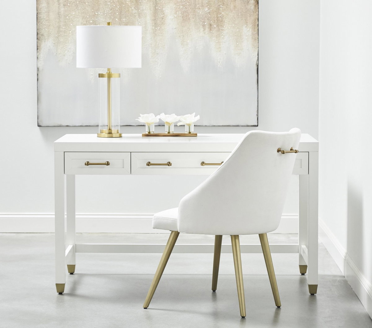 Stella Desk, by Essentials for Living, 54" width x 31.5" height x 27.5" depth View 8