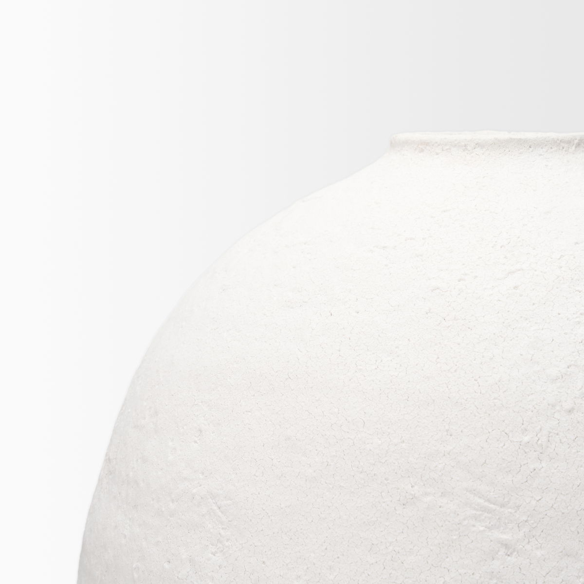 Karakum II Large White Textured Ceramic Vase, by Mercana, 19.75" length x 19.69" width x 31.89" height View 7