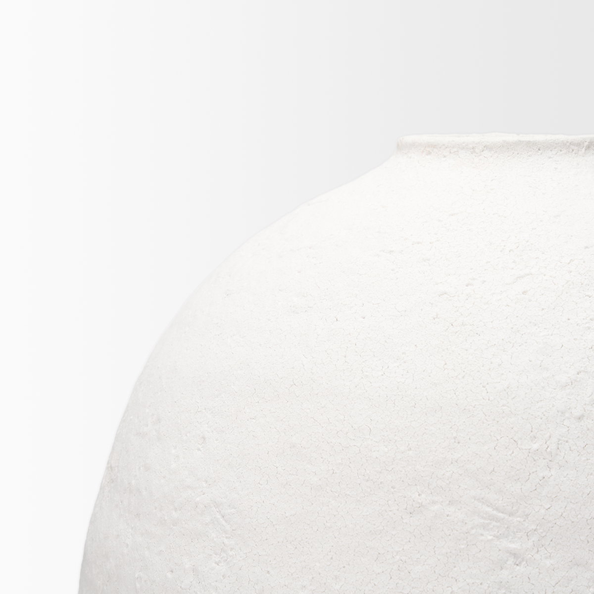 Karakum II Large White Textured Ceramic Vase, by Mercana, 19.75" length x 19.69" width x 31.89" height View 7
