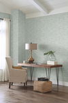 Papyrus Weave Blue Peel & Stick Wallpaper thumbnail 1