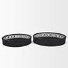 Thea Matte Black Wicker Trays (Set of 2), Decorative Tray by Mercana, 20.47" length x 20.47" width x 3.94" height thumbnail 4