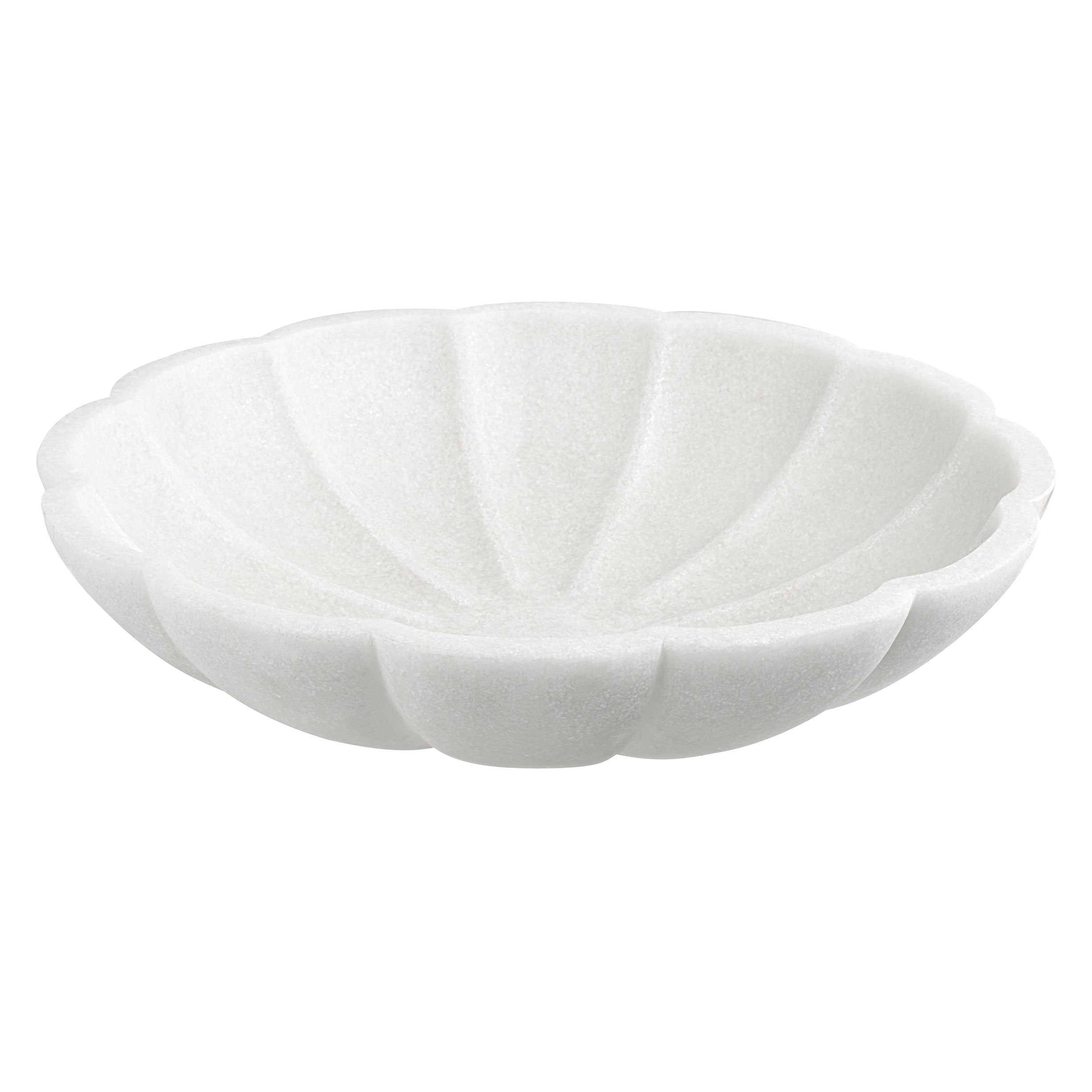 Petal Ivory Ricestone Bowl, Decorative by Uttermost, 16.75" width x 4" height x 16.75" depth View 1
