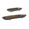 Stratum Oval Brass Bowls Set/2, Decorative Tray by Uttermost, 33.75" width x 4" height x 9.75" depth thumbnail 3
