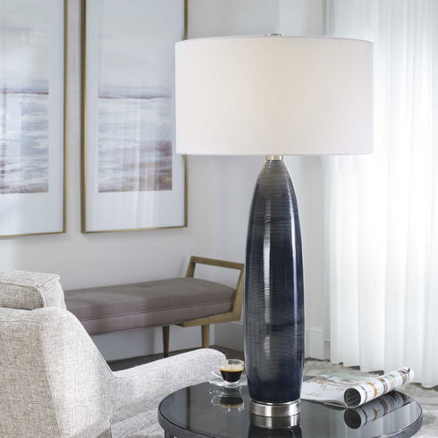 Cullen Blue Gray Table Lamp