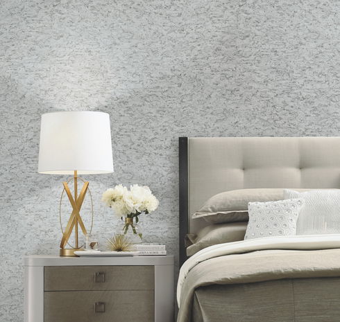 Shimmering Cork Grey Peel & Stick Wallpaper
