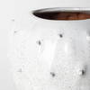 Julian Small Glossy White Ceramic Spoked Vase, by Mercana, 8.27" length x 8.27" width x 11.42" height thumbnail 8