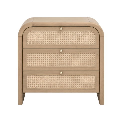 Cannes 3-Drawer Nightstand