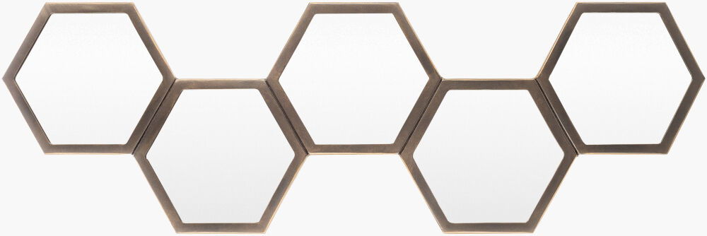 Honeycomb Accent Mirror, by Surya, 35" width x 11" height