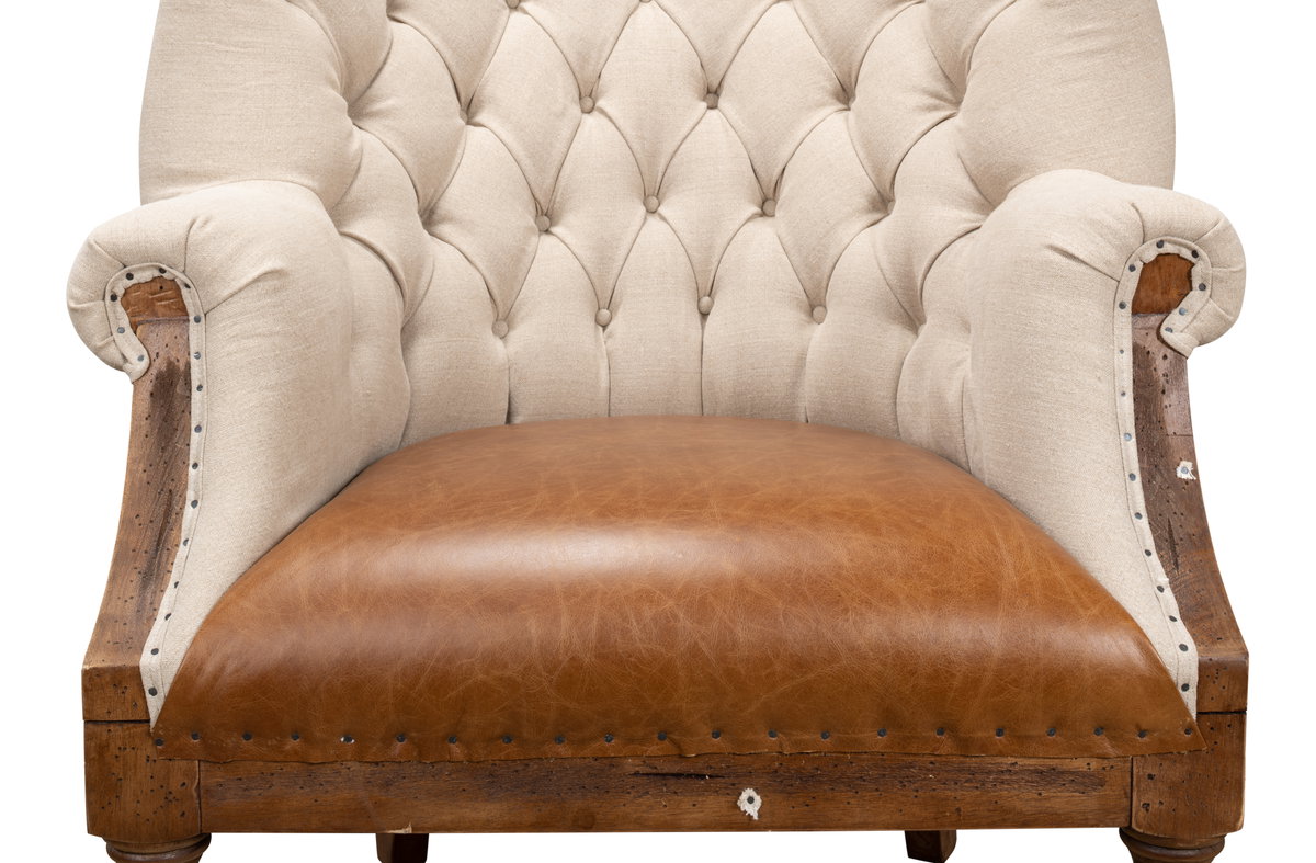 Cube Sofa, by Sarreid, 2'11" length x 7'4" width x 2'5" height View 13