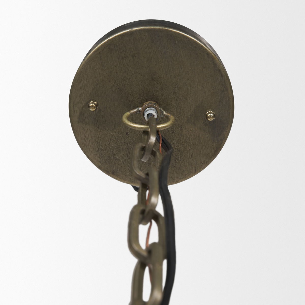 Dawson I 13x13.5 Silver Toned Metal Dome Pendant Light, by Mercana, 13" length x 13" width x 13.5" height View 4