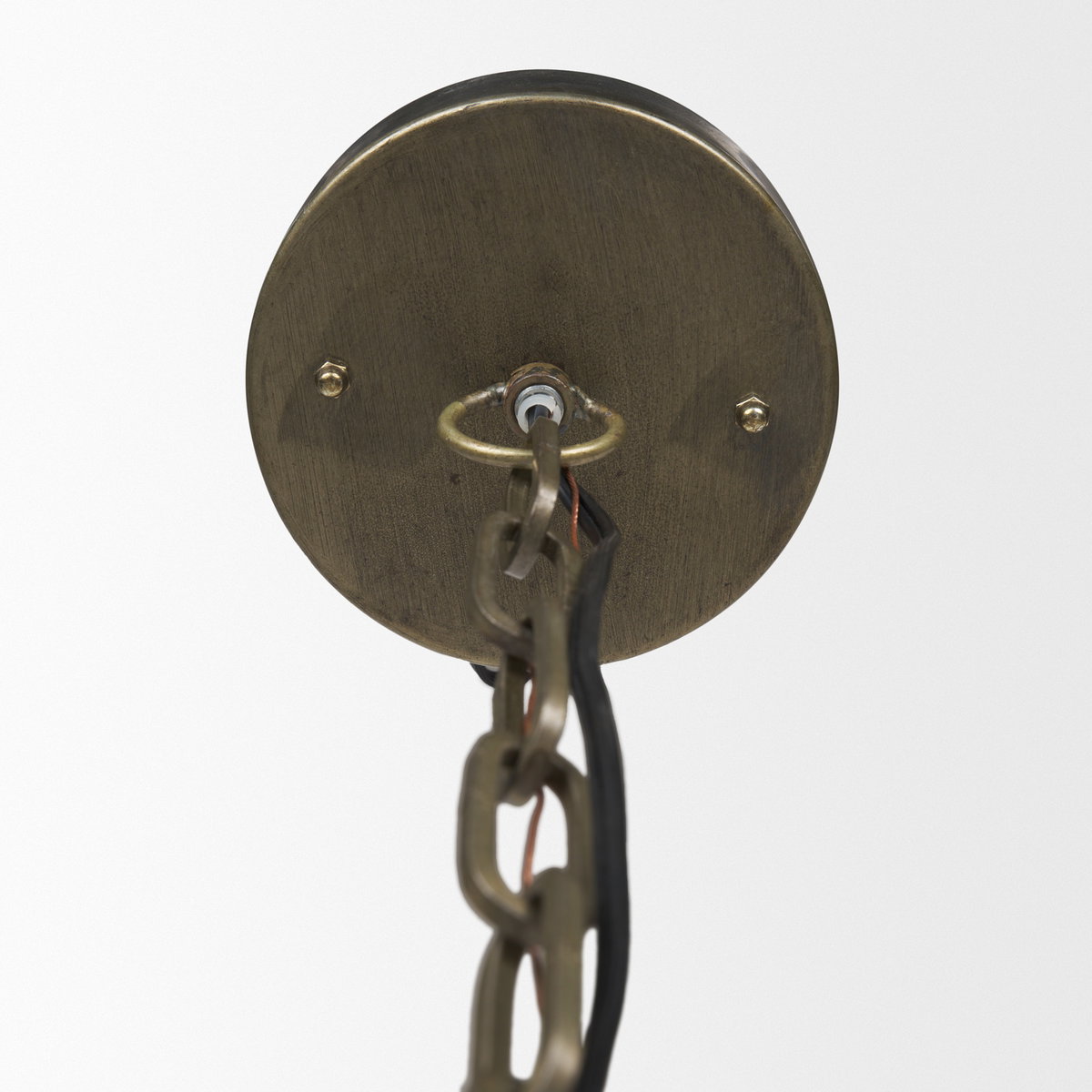 Dawson I 13x13.5 Silver Toned Metal Dome Pendant Light, by Mercana, 13" length x 13" width x 13.5" height View 4