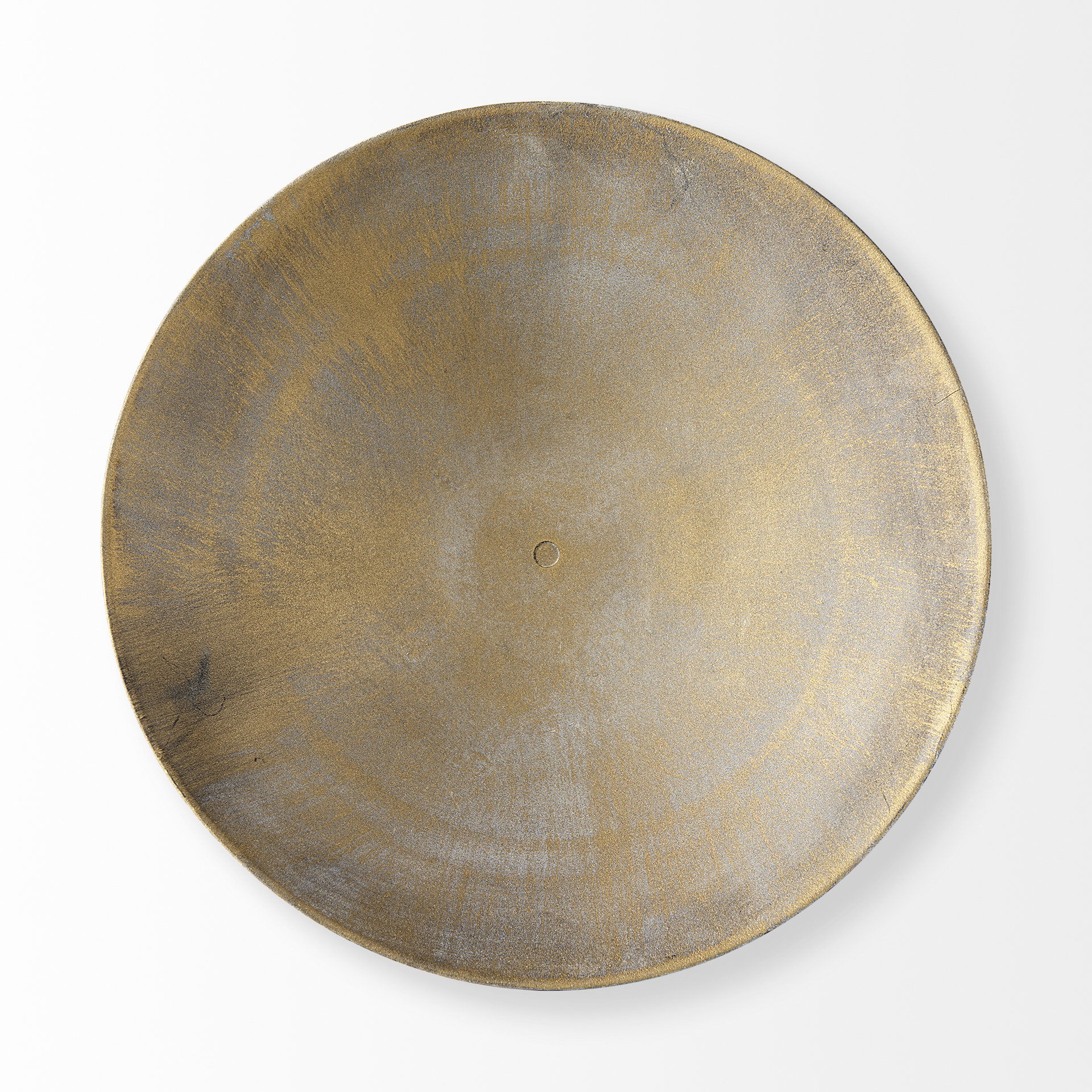 Chadwick II 13L x 13W Gold Metal Webbed Feet Bowl large image 