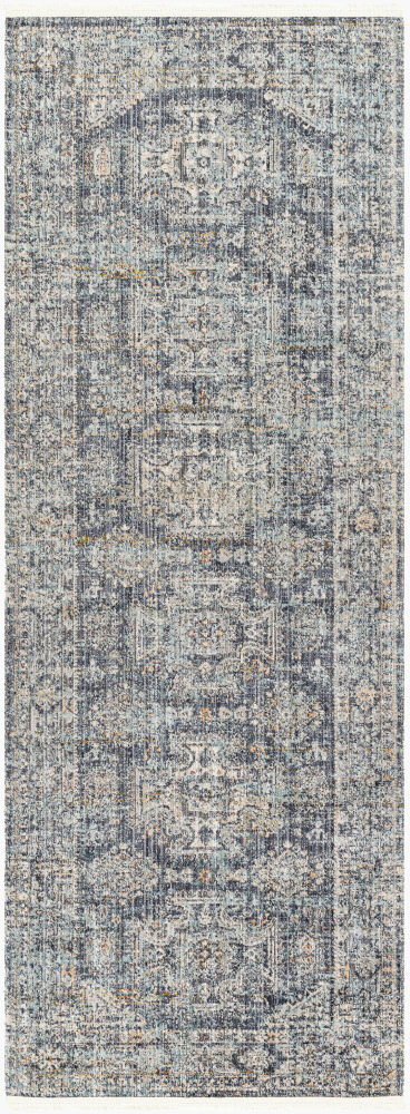 Margaret Machine Woven Rug, by Surya, 7'2.61" length x 2'7.5" width