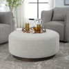 Avila Large Gray Ottoman / Coffee Table thumbnail 6