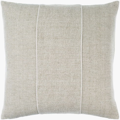 Stitched Linen Accent Pillow