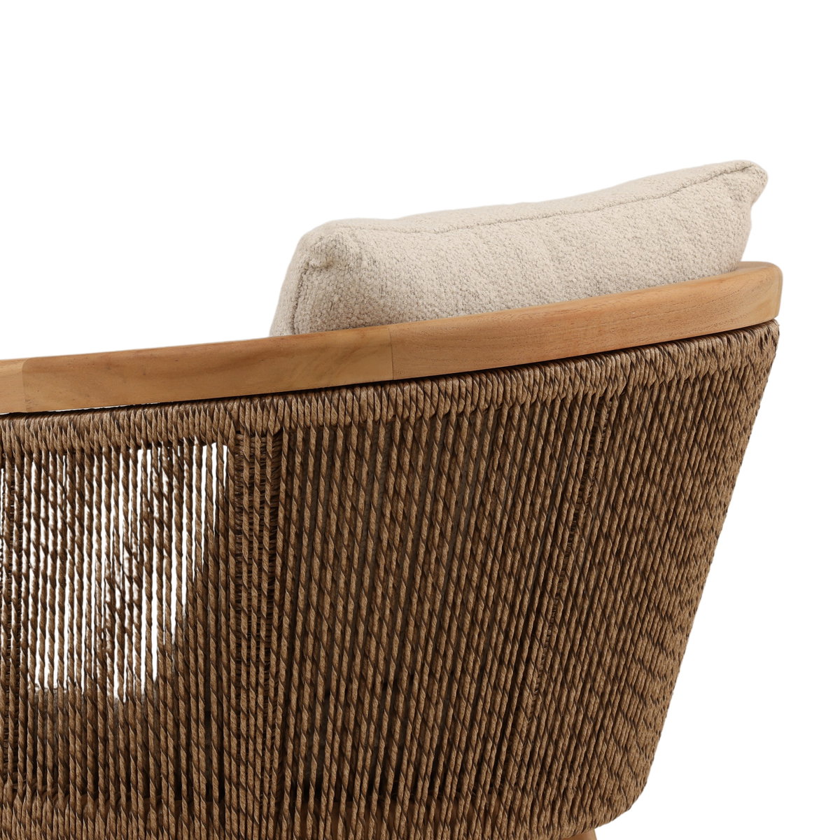 Cian Outdoor Dining Chair Sand, by Dovetail, 21.65" width x 30" height x 25.3" depth View 5