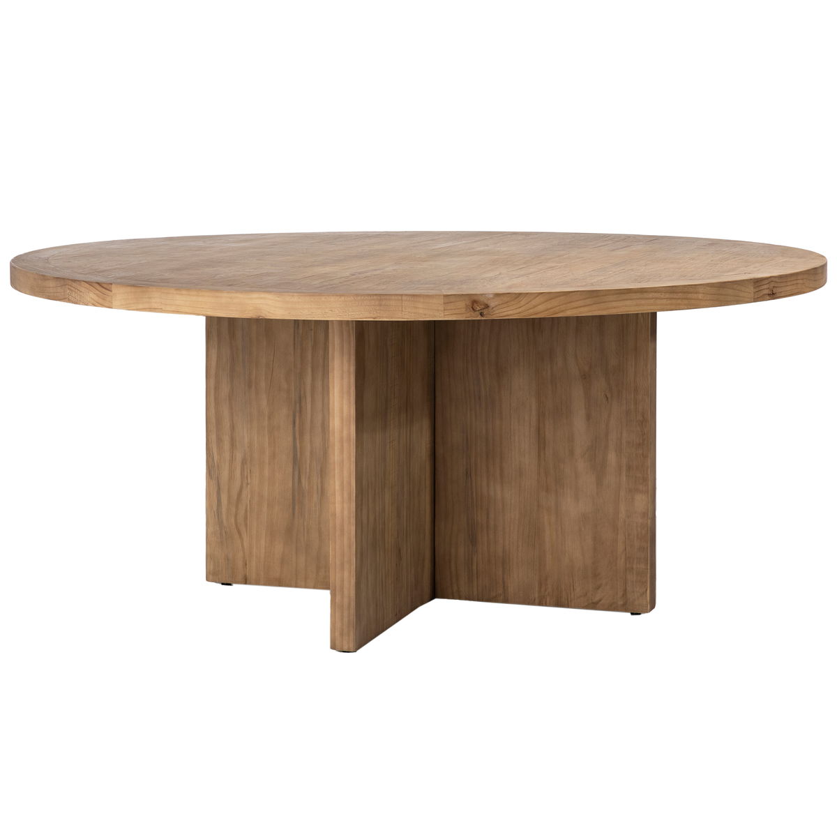Harley Dining Table 60' Natural, by Dovetail, 60" width x 30" height x 60" depth View 1