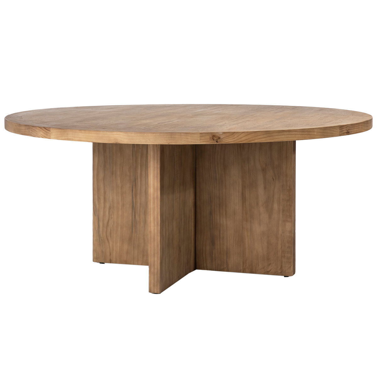 Harley Dining Table 60' Natural, by Dovetail, 60" width x 30" height x 60" depth View 1