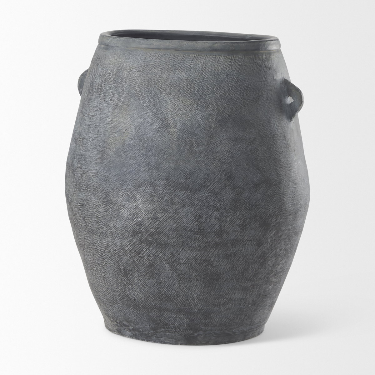 Zuma  Dark Gray Ceramic Floor Vase, by Mercana, 27.17" length x 20.47" width x 31.89" height View 5