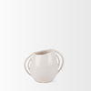 Urvi Short Off White Speckled Asymmetrical Ceramic Vase thumbnail 4