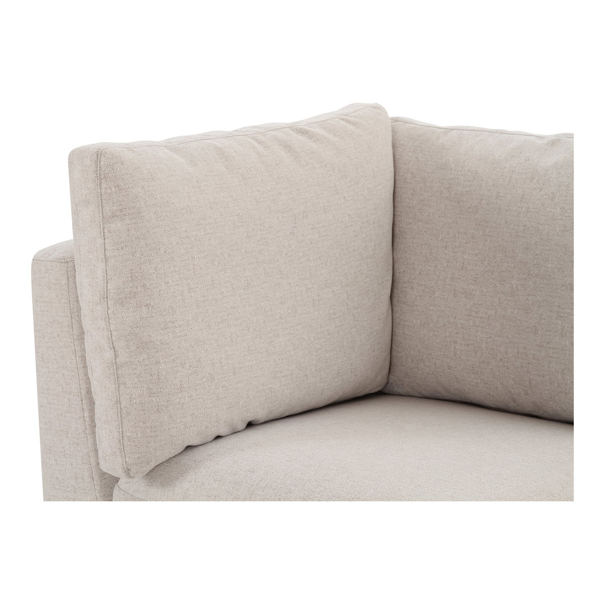 Fable Slipcover Dining Corner Chair Beige, Sectional Sofa by Moe's Home, 28.5" width x 31.75" height x 28.5" depth View 5