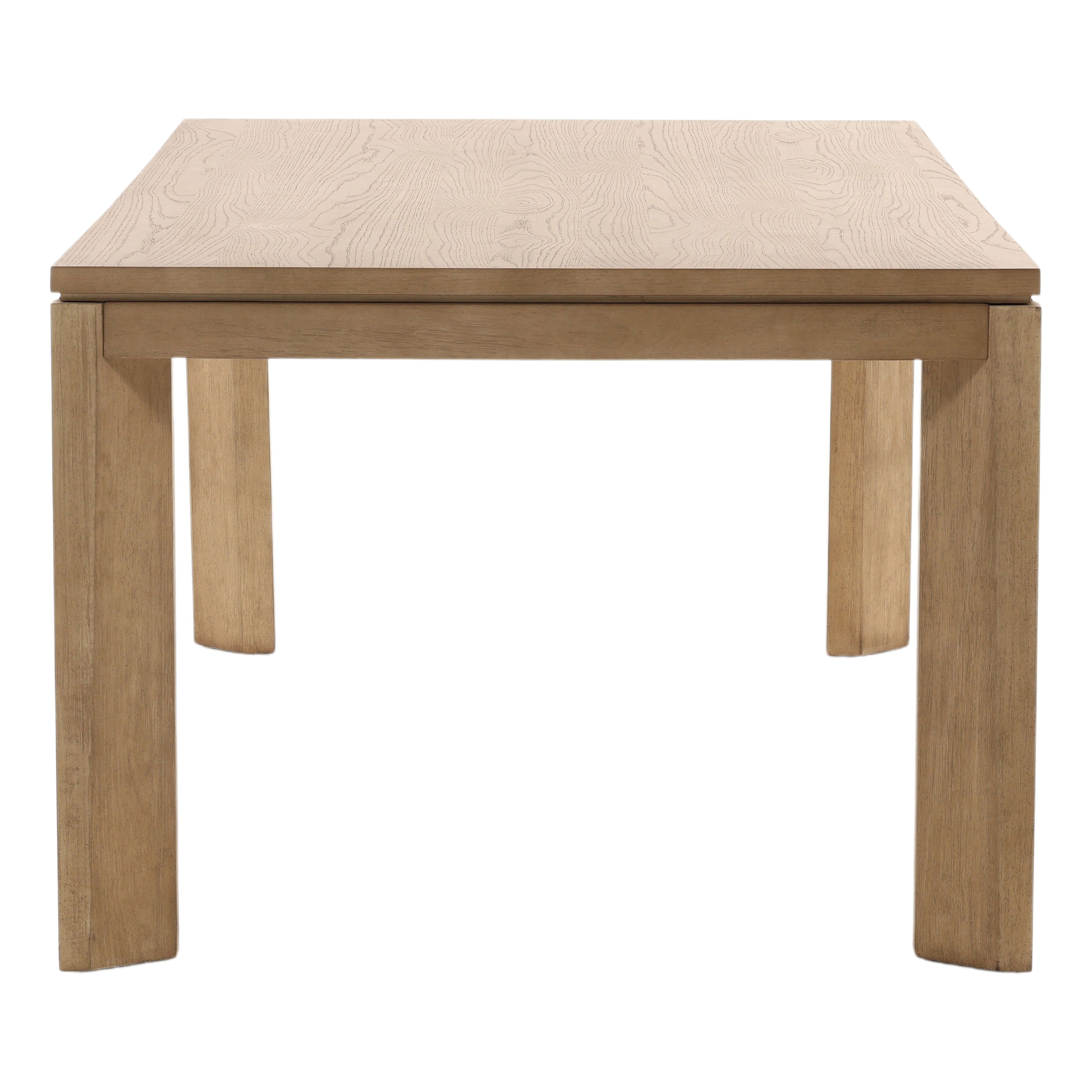 Kirsten Dining Table Natural, by Dovetail, 87.8" width x 30.2" height x 41.5" depth View 3