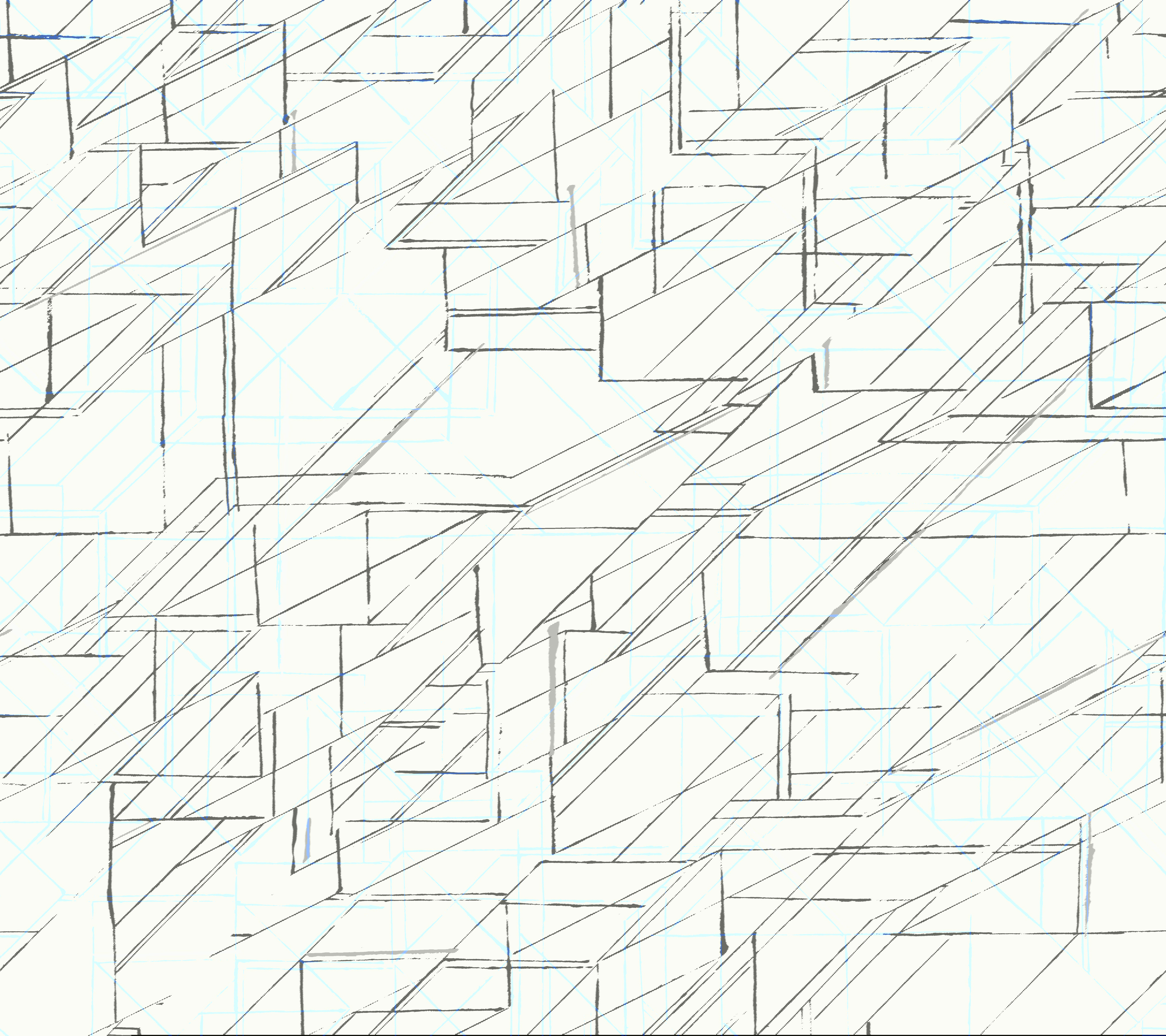 Prism Schematics Cobalt Peel & Stick Wallpaper, by York Wall, 20' length x 2'3" width x 0.02" depth View 1