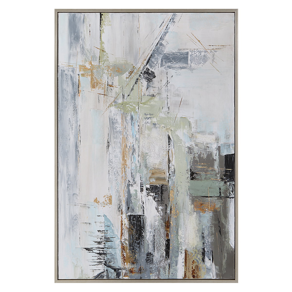 Natural Springs Hand Painted Canvas Art, by Uttermost, 41.7" width x 61.7" height x 1.5" depth View 1