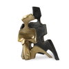 Affection Bronze Gold Sculpture Set/2, Figurines & Statue by Uttermost, 8" width x 8.25" height x 2.75" depth thumbnail 1