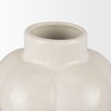 Ulvi Cream Glazed Bubble Ceramic Vase, by Mercana, 7.68" length x 7.48" width x 14.17" height thumbnail 6
