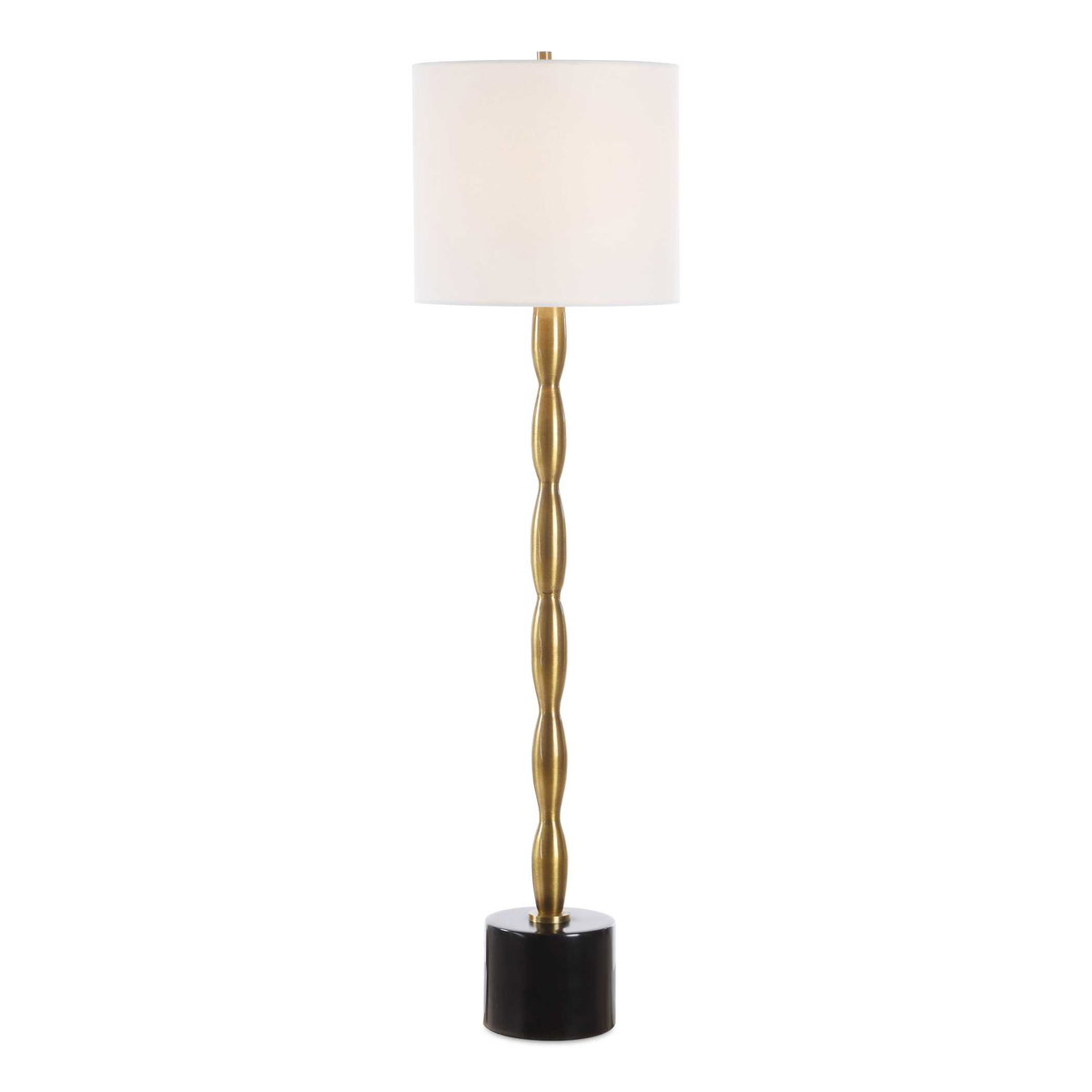 Ezra Brass Buffet Lamp, Table Lamp by Uttermost, 9" width x 37" height x 9" depth View 1