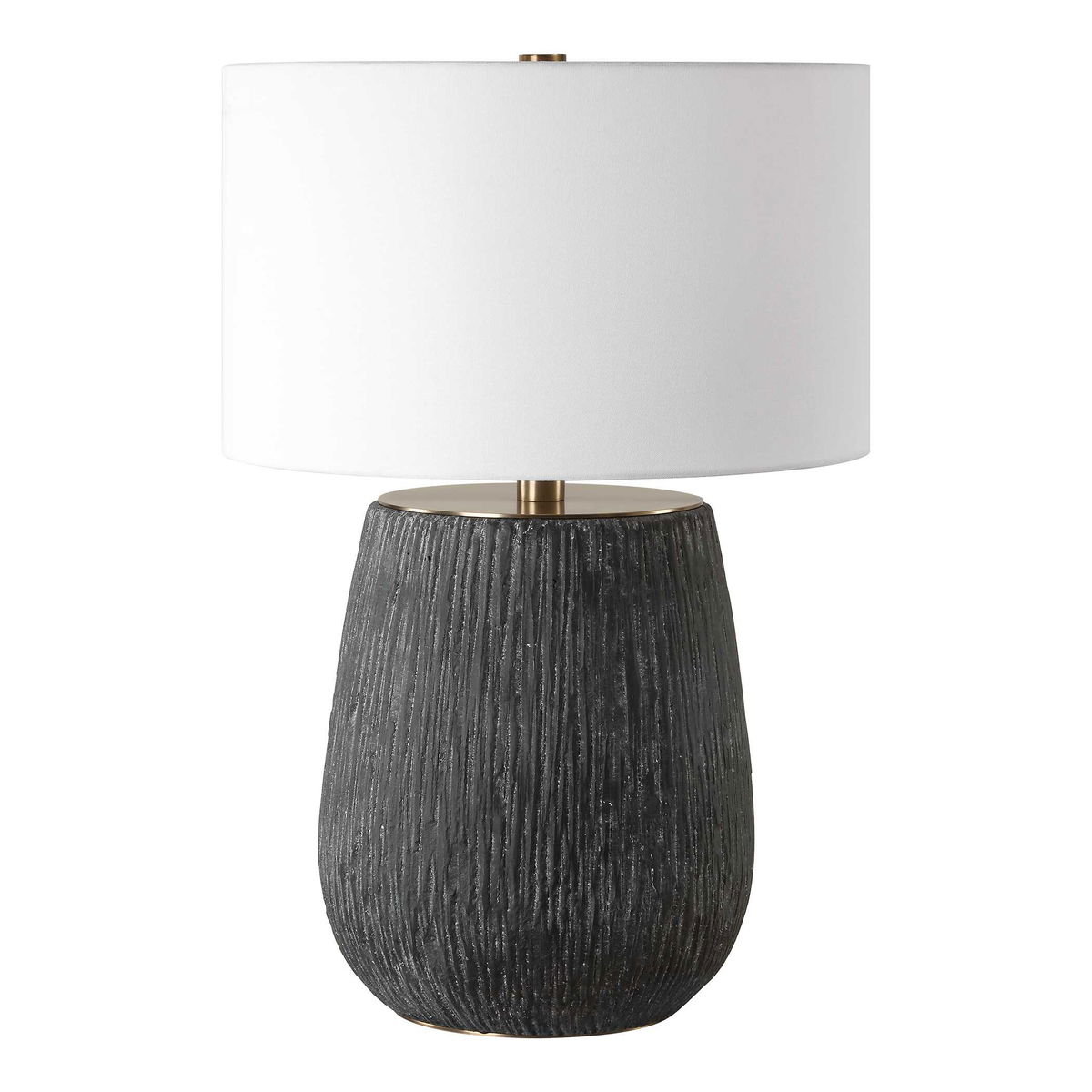 Americana Aged Black Table Lamp, by Uttermost, 20" width x 29" height x 20" depth View 5