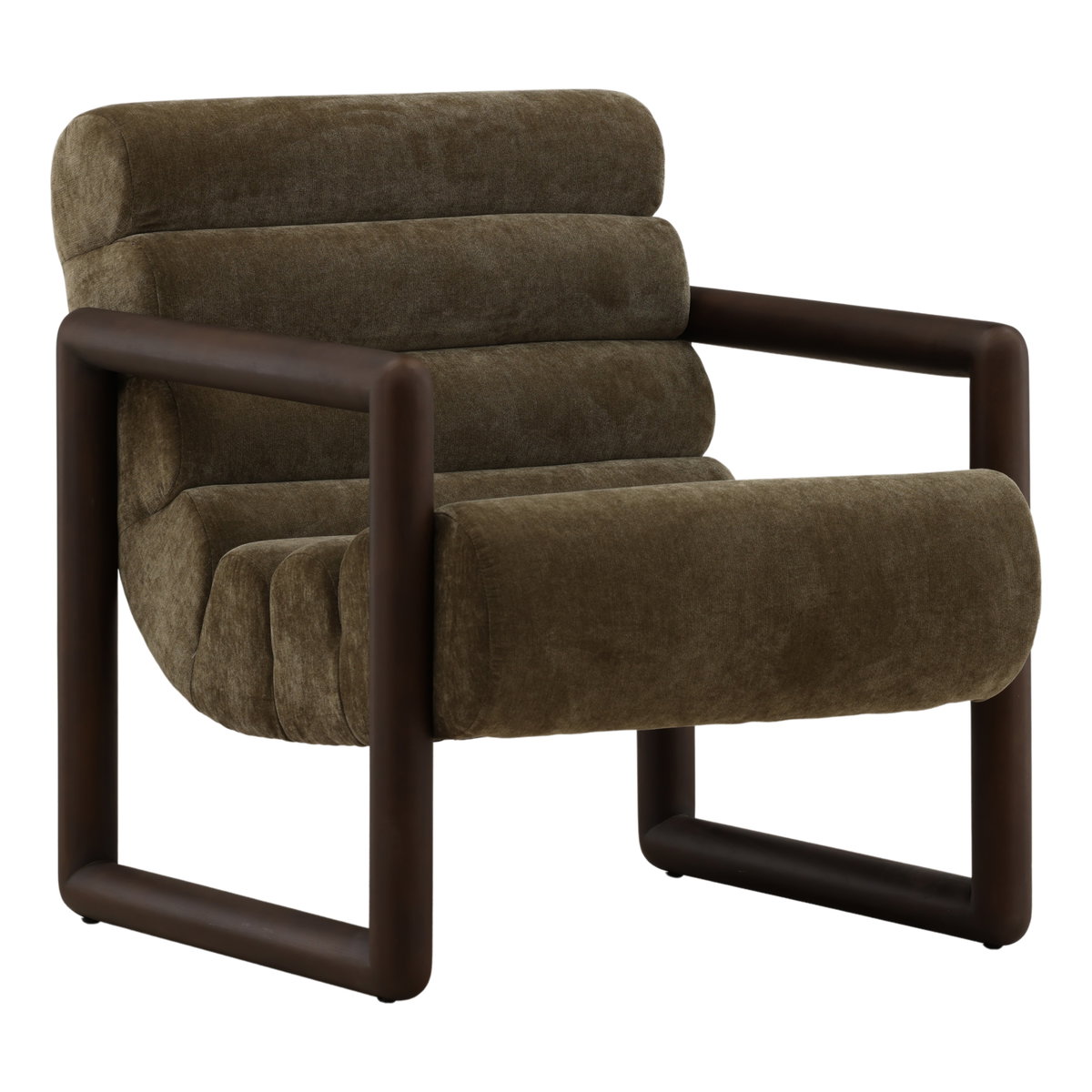Ademar Occasional Chair Olive, Accent Chair by Dovetail, 28.3" width x 31.5" height x 34.5" depth View 1