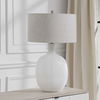 Whiteout Mottled Glass Table Lamp, by Uttermost, 18" width x 29.75" height x 18" depth thumbnail 4