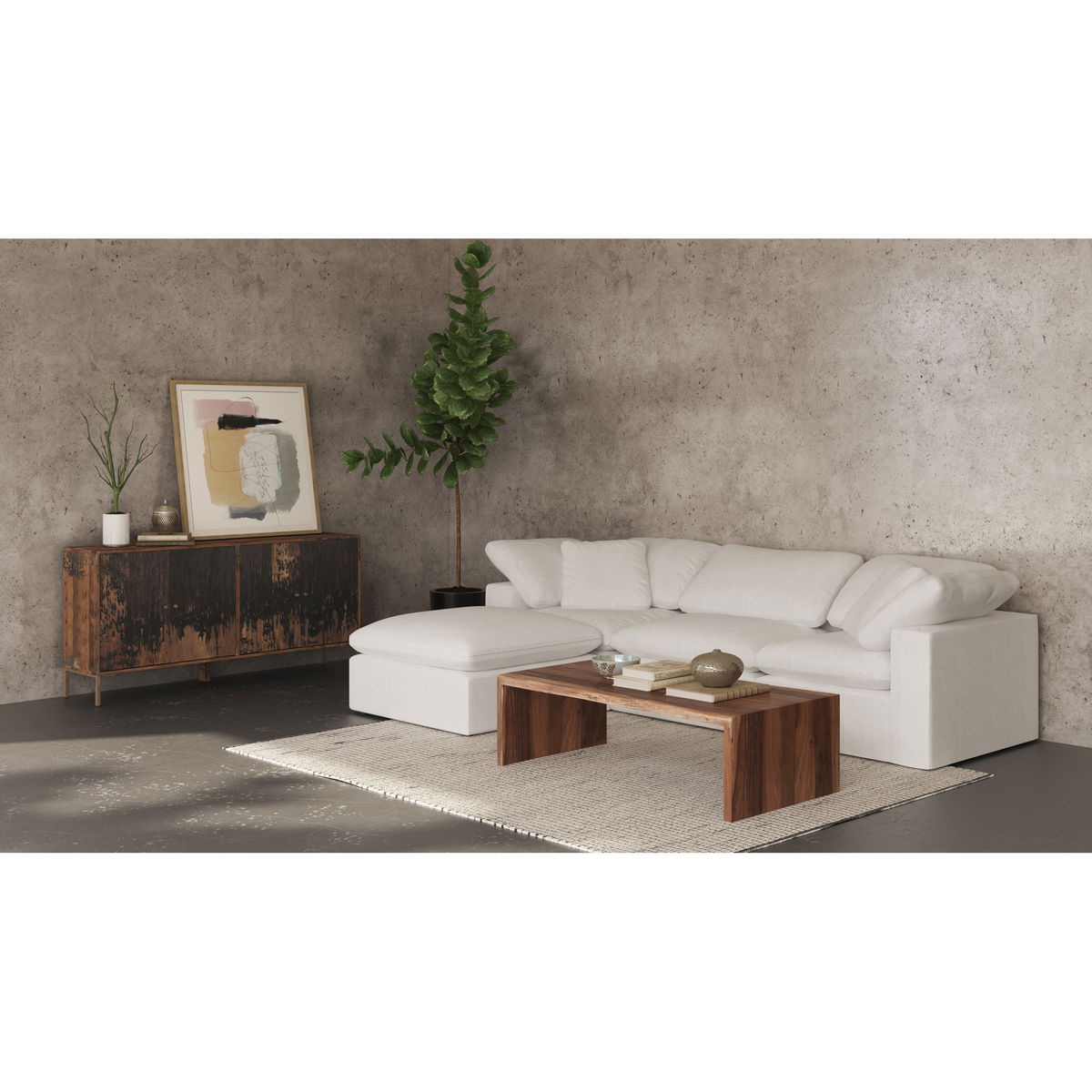 Terra Condo Chair Cream White, Accent Chair by Moe's Home, 38" width x 32" height x 38" depth View 11