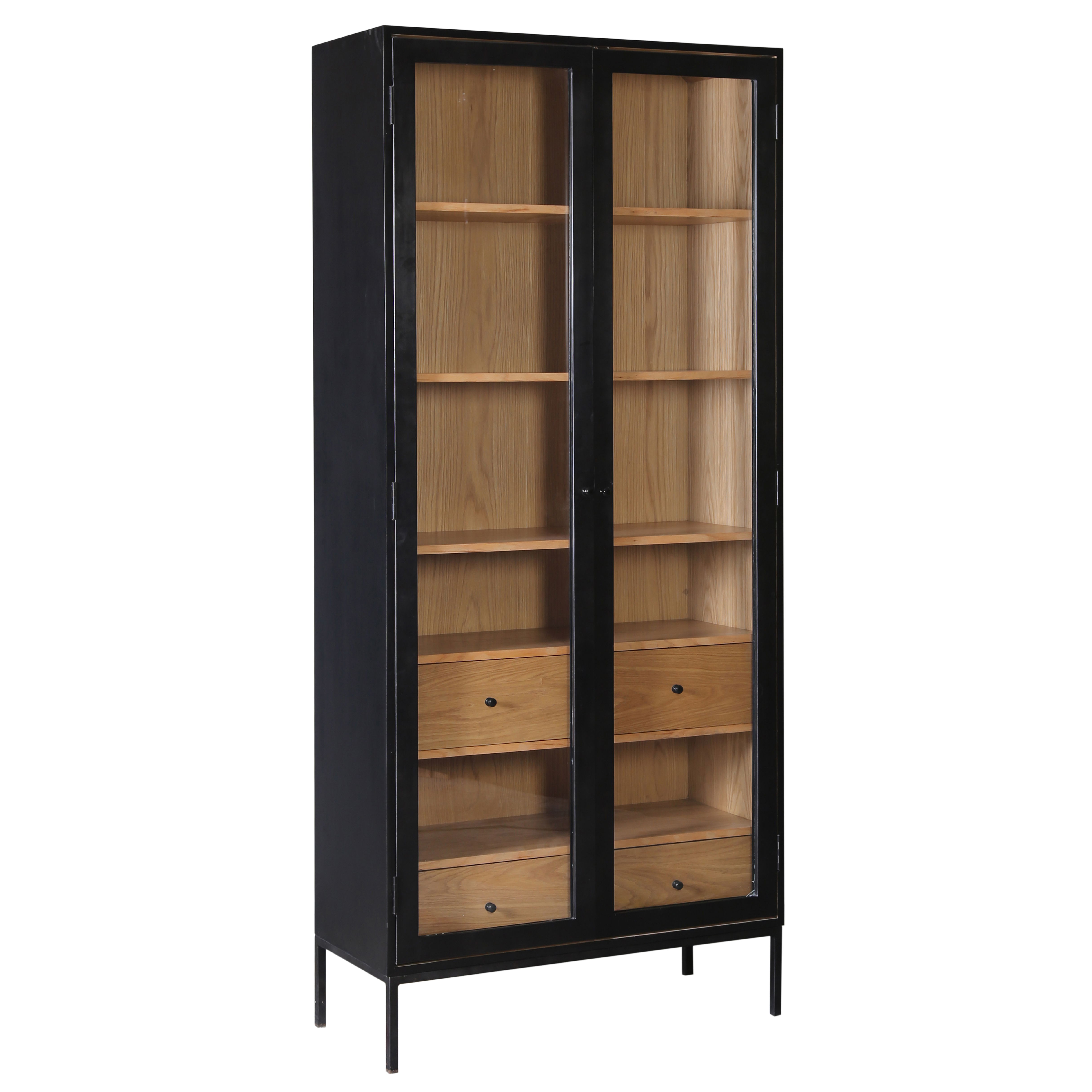 Eddington Cabinet, Cabinets & Sideboard by Dovetail, 36" width x 83.5" height x 16" depth View 1