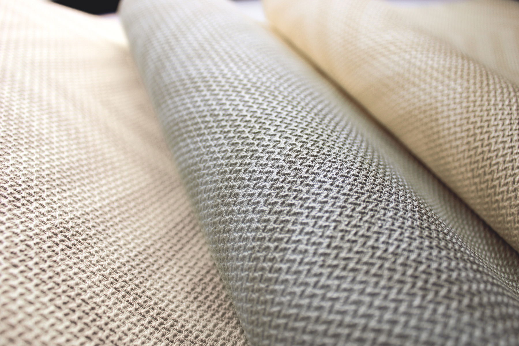 Macro Chevron Beige & Cream Wallpaper large image 