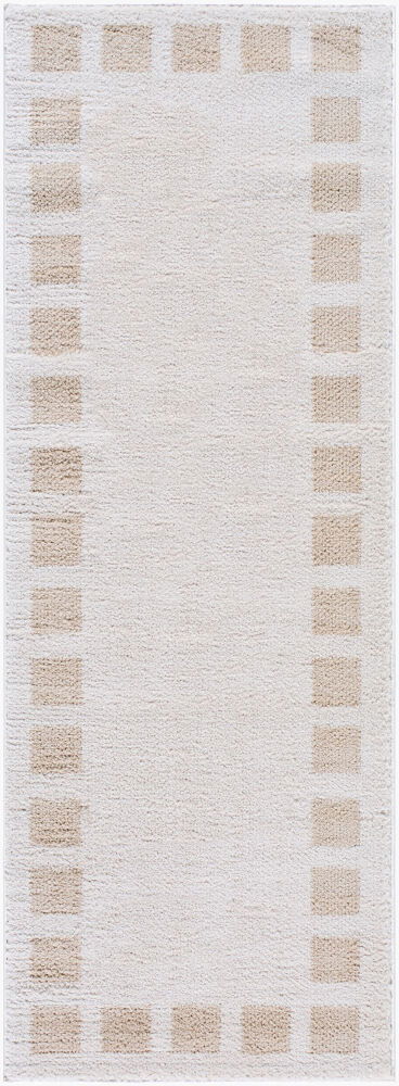Fossay Shag Machine Woven Rug, by Surya, 7'2.61" length x 2'7.5" width