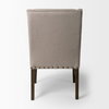 Kensington High-Back Dining Side Chair | Beige Fabric with Wood, Dining Chair by Mercana, 22.25" length x 23.25" width x 39.5" height thumbnail 5