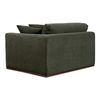 Rue Right Arm Facing Chair Deep Green, Sectional Sofa by Moe's Home, 47.6" width x 23.6" height x 41" depth thumbnail 2