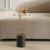 Kaufman Crystal Accent Table, Side & End Table by Uttermost, 11" width x 22" height x 8.5" depth thumbnail 2