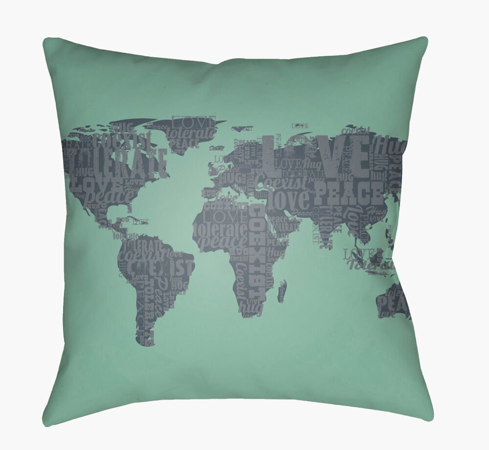 Jetset Accent Pillow, Decorative Pillow by Surya, 18" length x 18" width