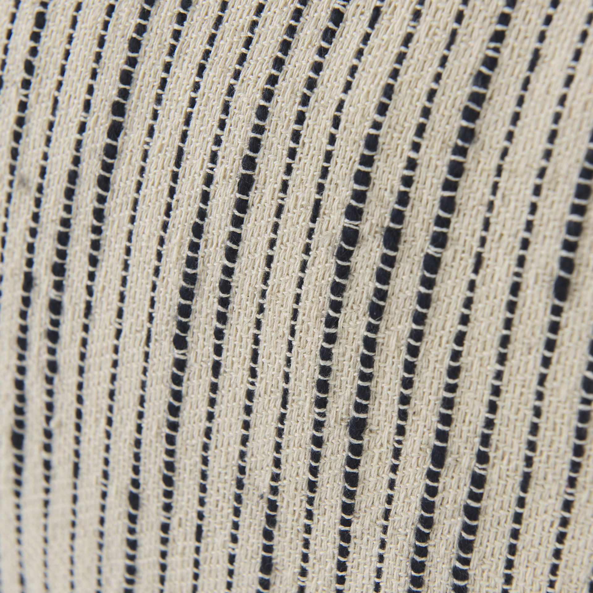 Krystal 20 x 20 Cream/Blue Pom Pom Decorative Pillow Cover, by Mercana, 18" length x 18" width x 0.2" height View 7