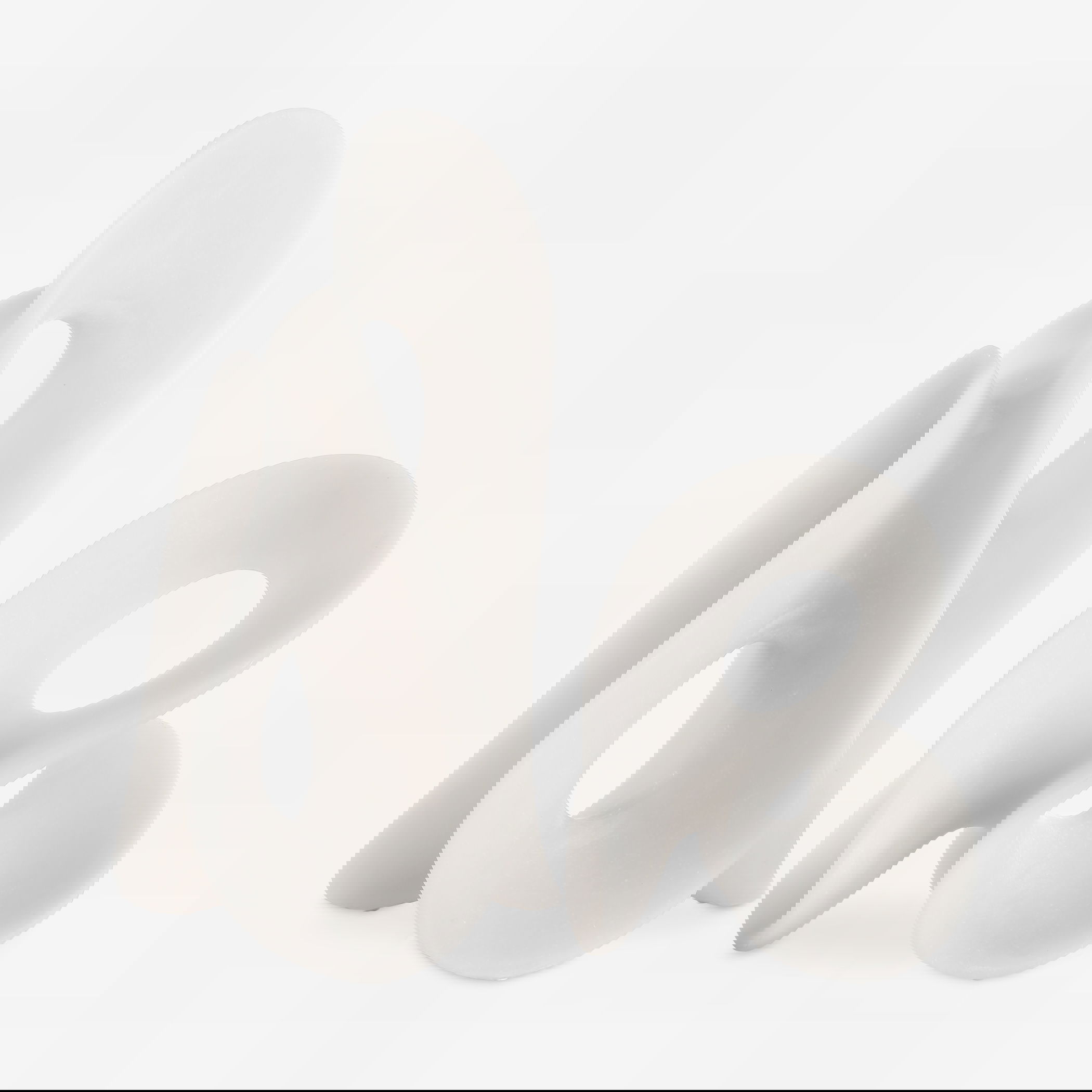 Silent Wave White Sculptures Set/2, Decorative by Uttermost, 8.75" width x 15" height x 7.5" depth View 1